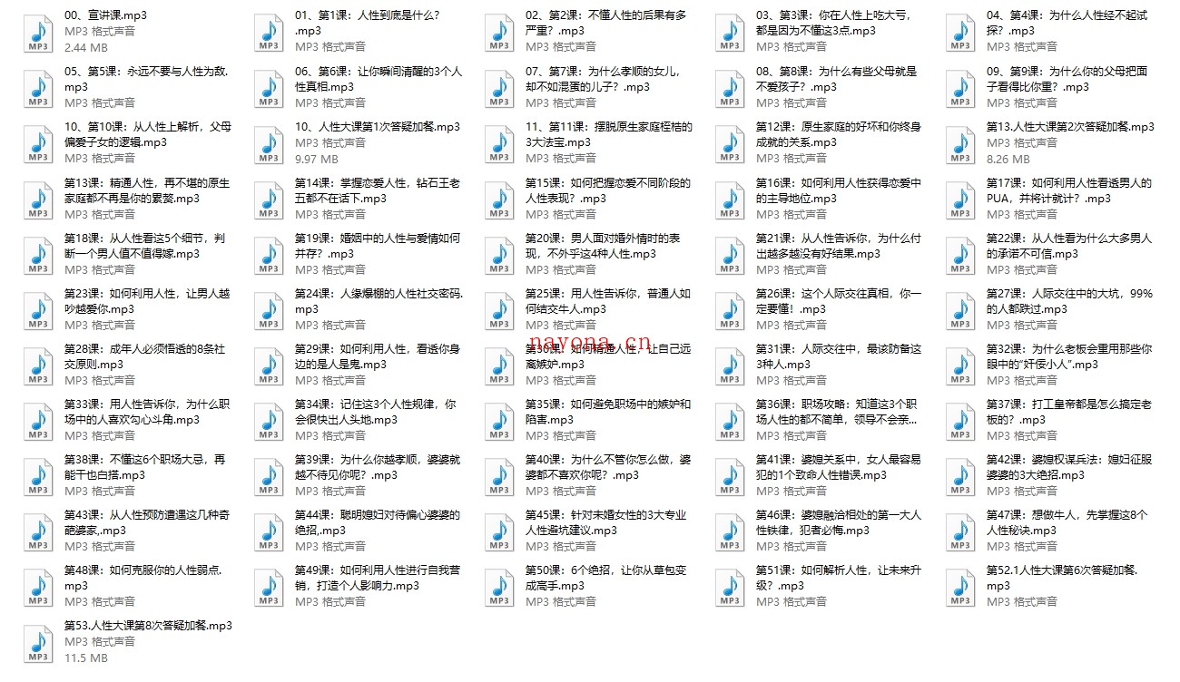 晚晴《顶层人士秘而不宣的人性天书》音频