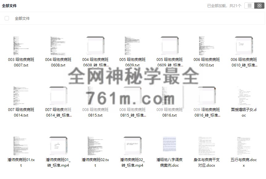YXG0070-5  潘昭佑八字调理疾病案例班视频讲义共9集5G