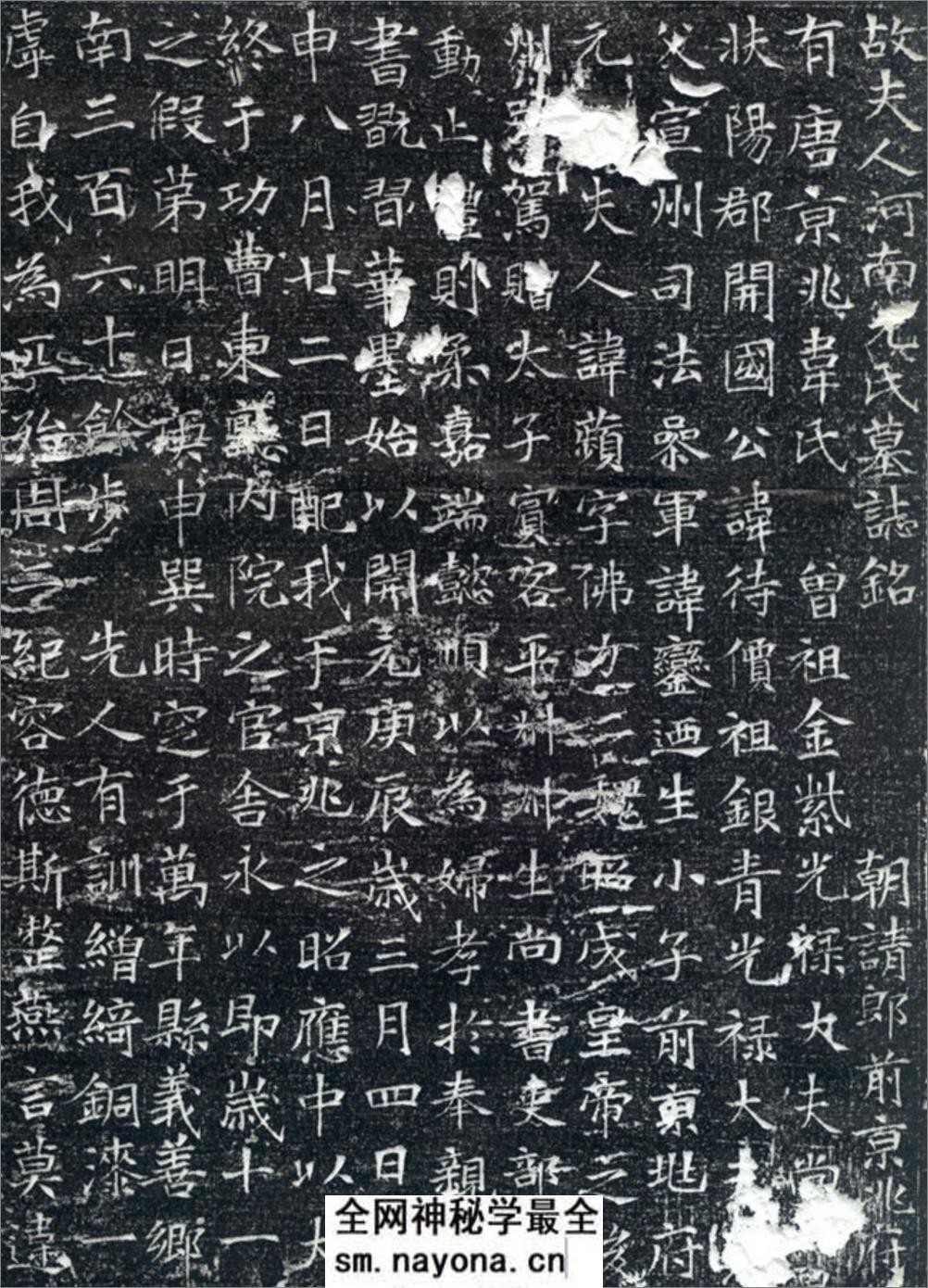 (唐)韦应物楷书元苹墓志铭 - 第1页预览图