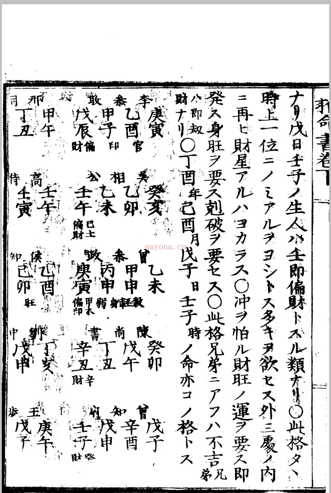 推命书 虎门樱田先生 着