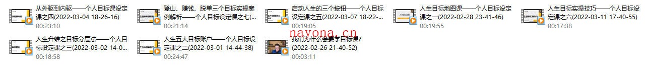 方赏《精准人生目标设定课》