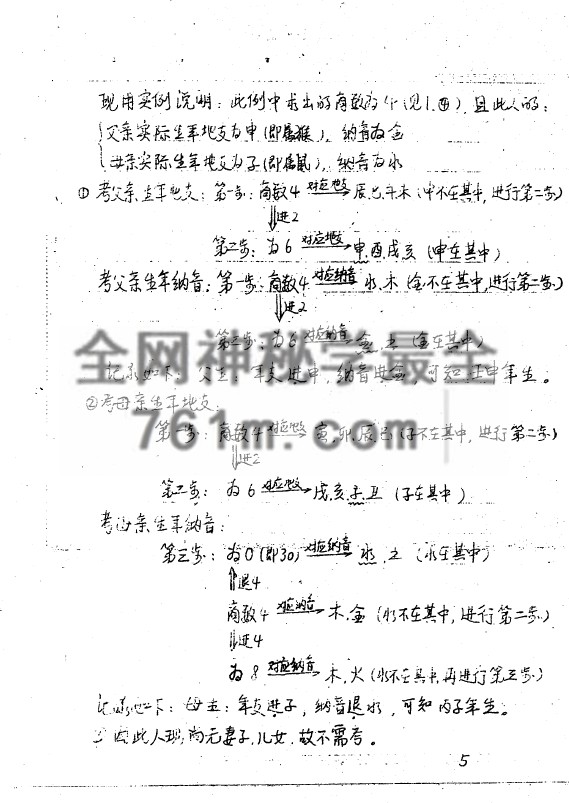 免费分享:正统太华派铁板神数真传秘笈(手抄本)