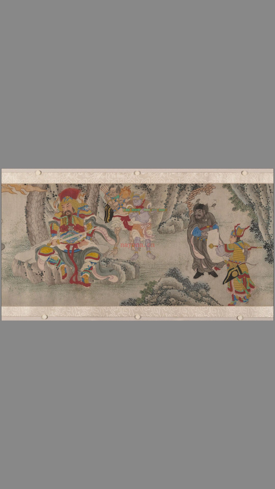搜山图.明.郑重绘.设色纸本.大都会博物馆藏