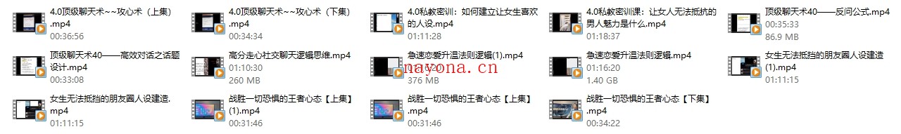 陈哥顶级聊天术《思维4.0》价值23888