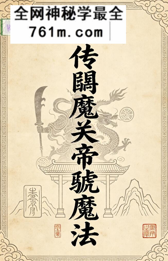 关帝法《庙传馘魔关帝虢魔法》关帝法讲义