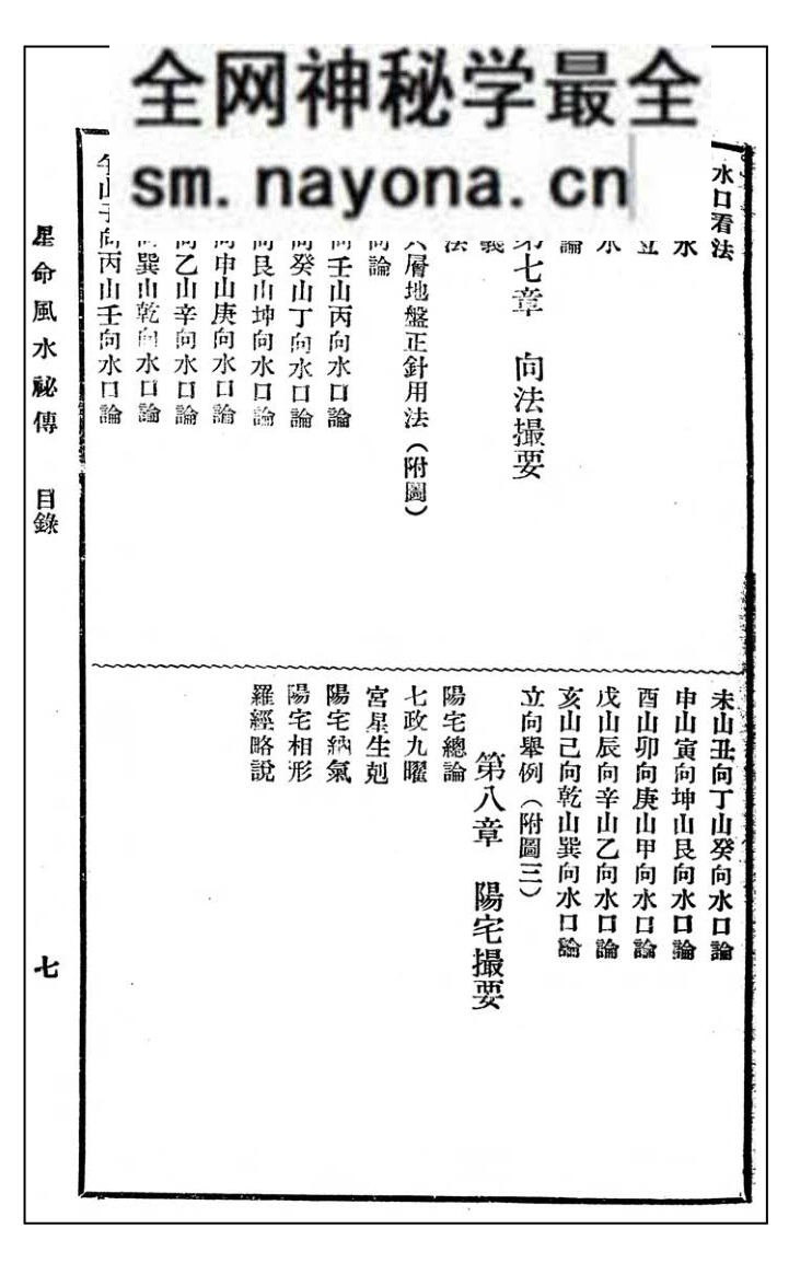 《星命风水秘传百日通》