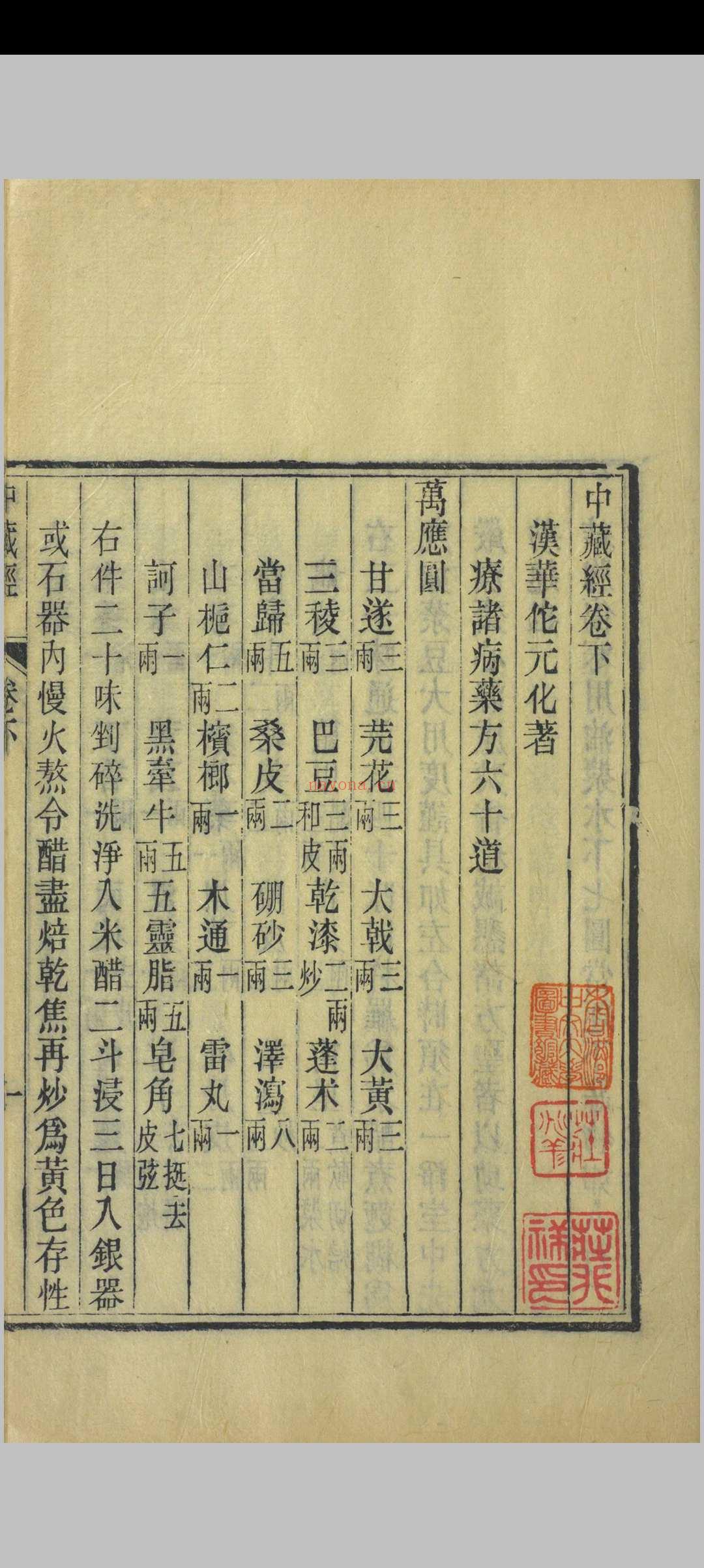 周氏医学丛书 华氏中藏经