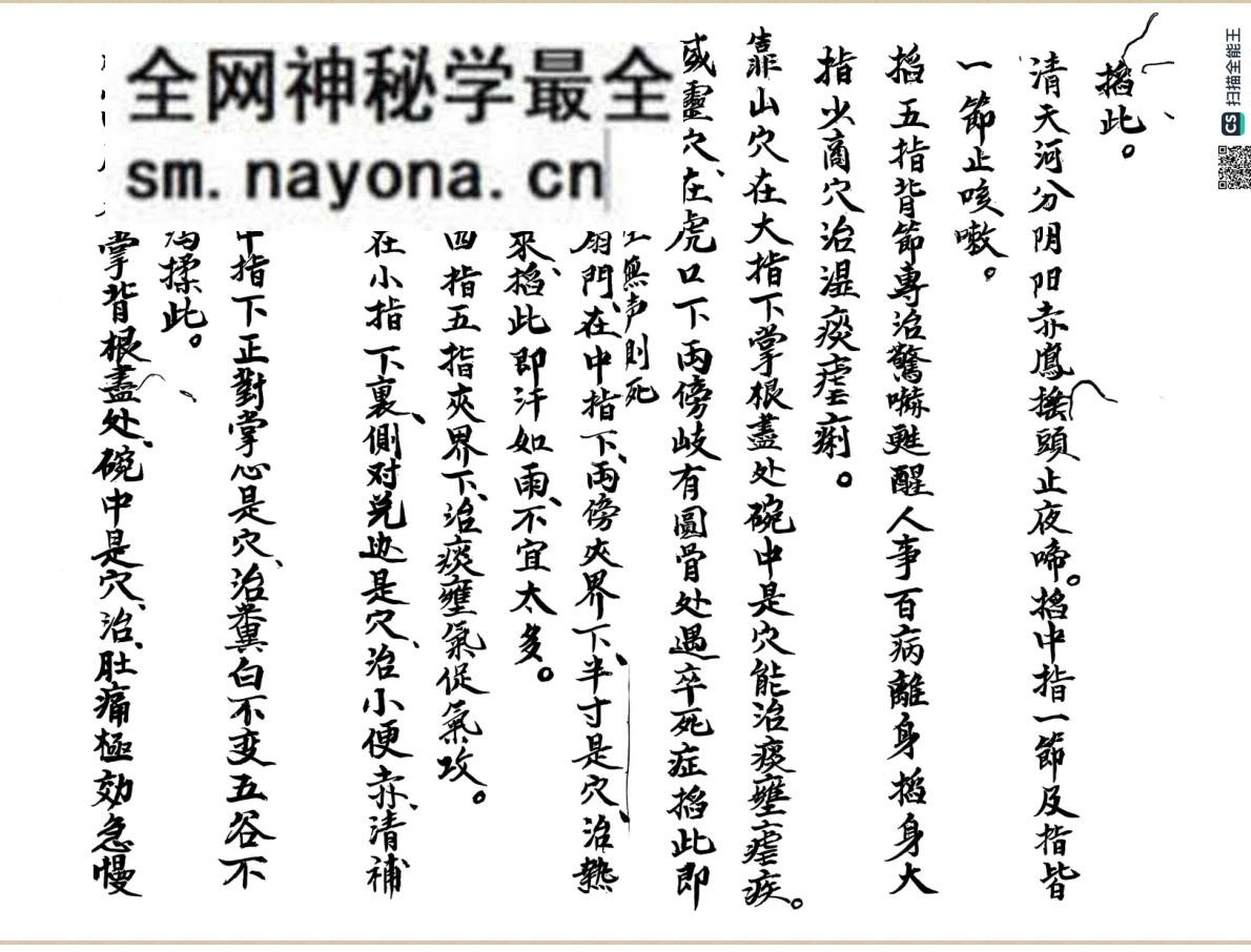 中医针灸推拿古籍《家传宝书按摩推拿针灸图》