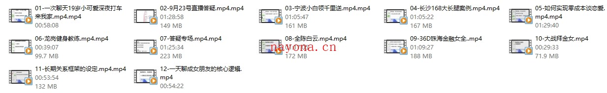 魅男脱单课程《一天聊成女朋友》