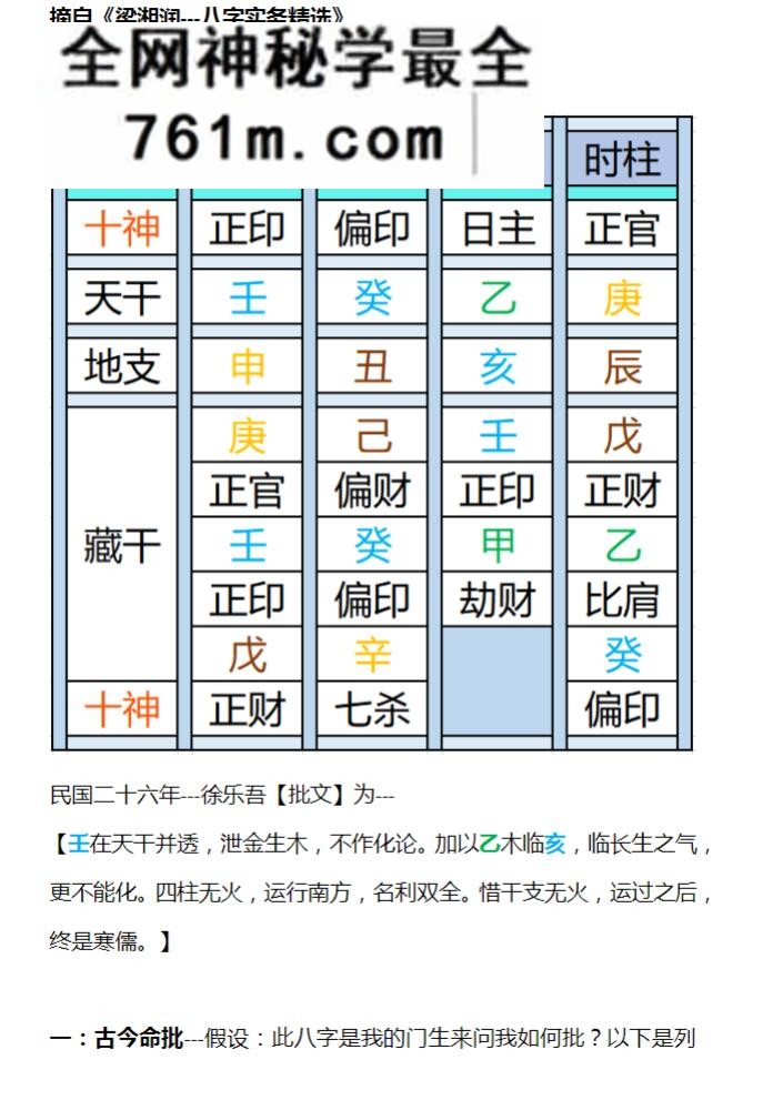 龙卷风师兄《八字》313个wrod文档