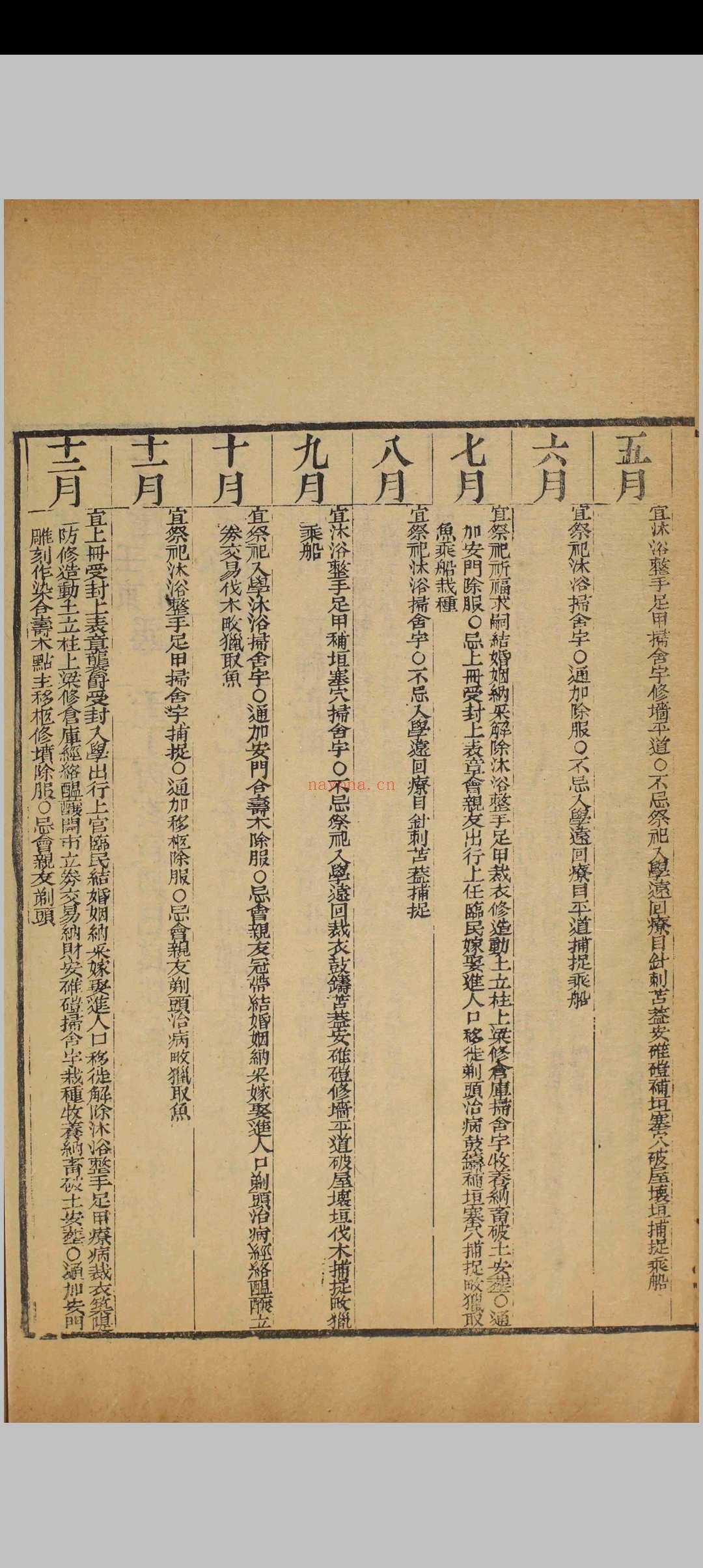 《择吉会要》清刻本