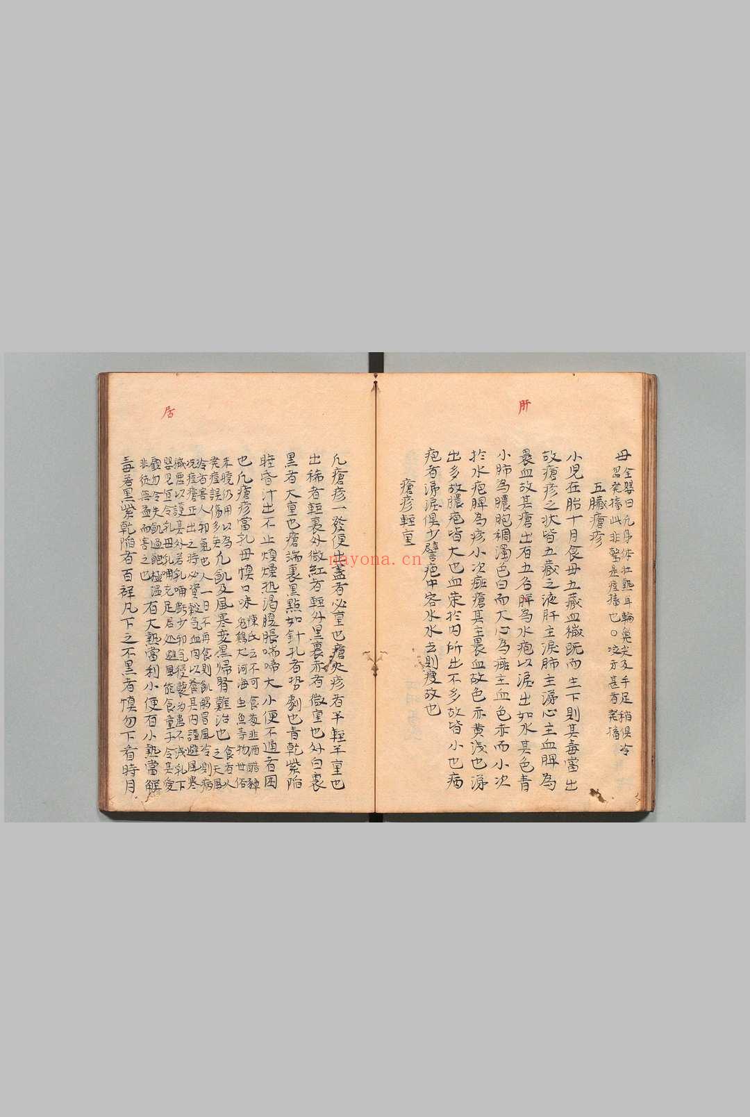 痘疹正宗 4卷 高武(明)写本 ,江户