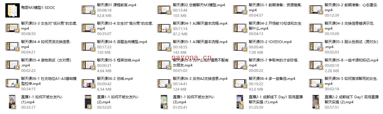鸭哥《亚哥社交1999线上聊天课》