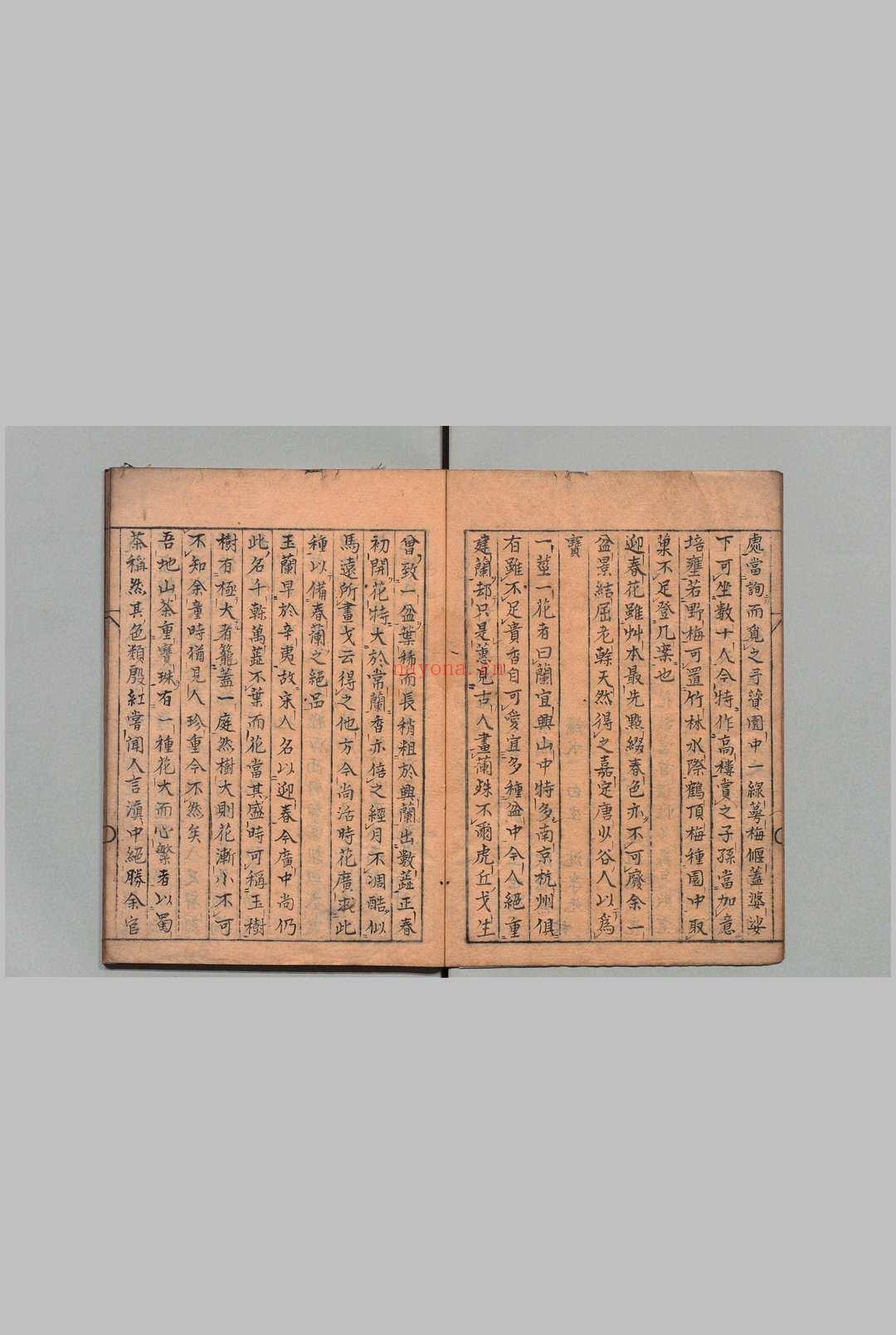 高寄斋订正学圃杂疏 王世懋(明)写本 ,江户