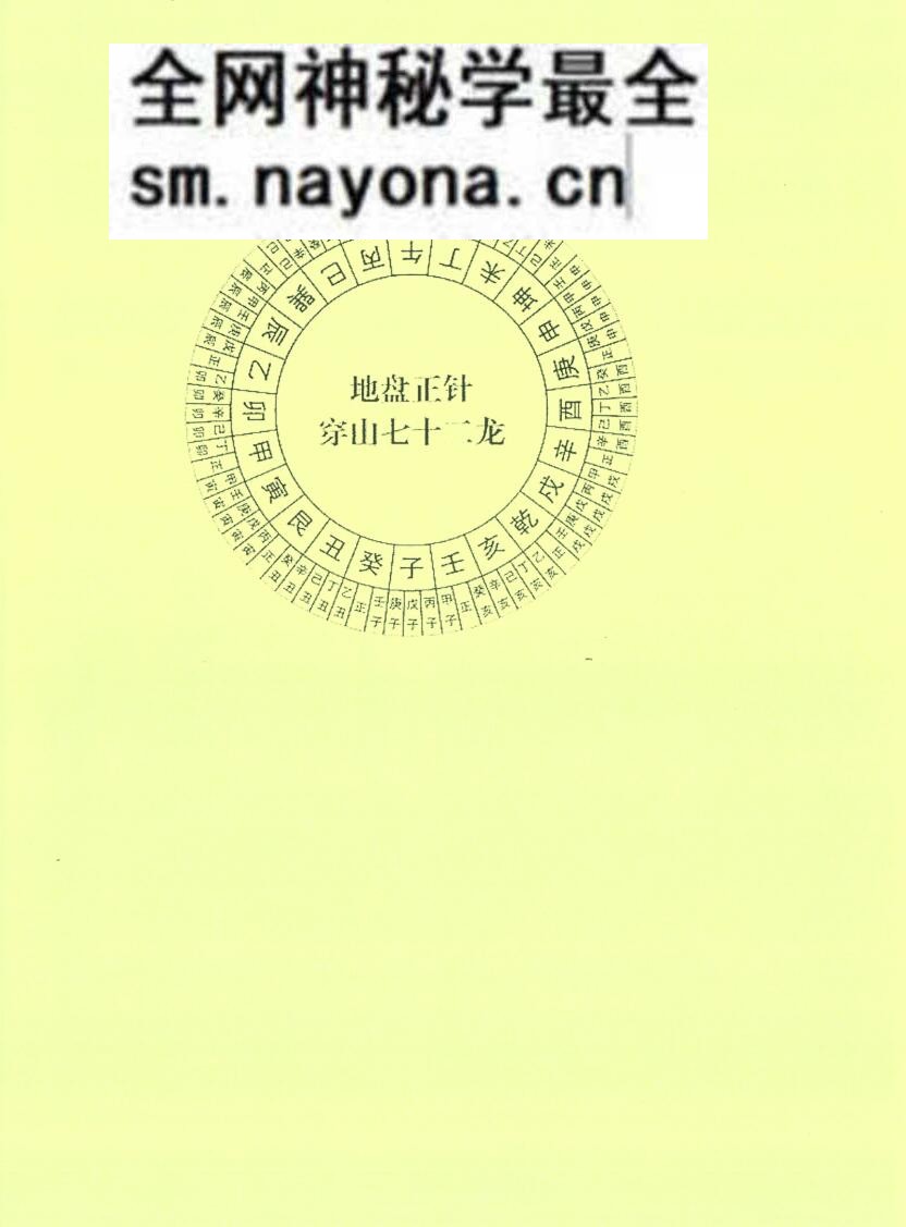 风水书籍《地理三元三合分金综合精华本》