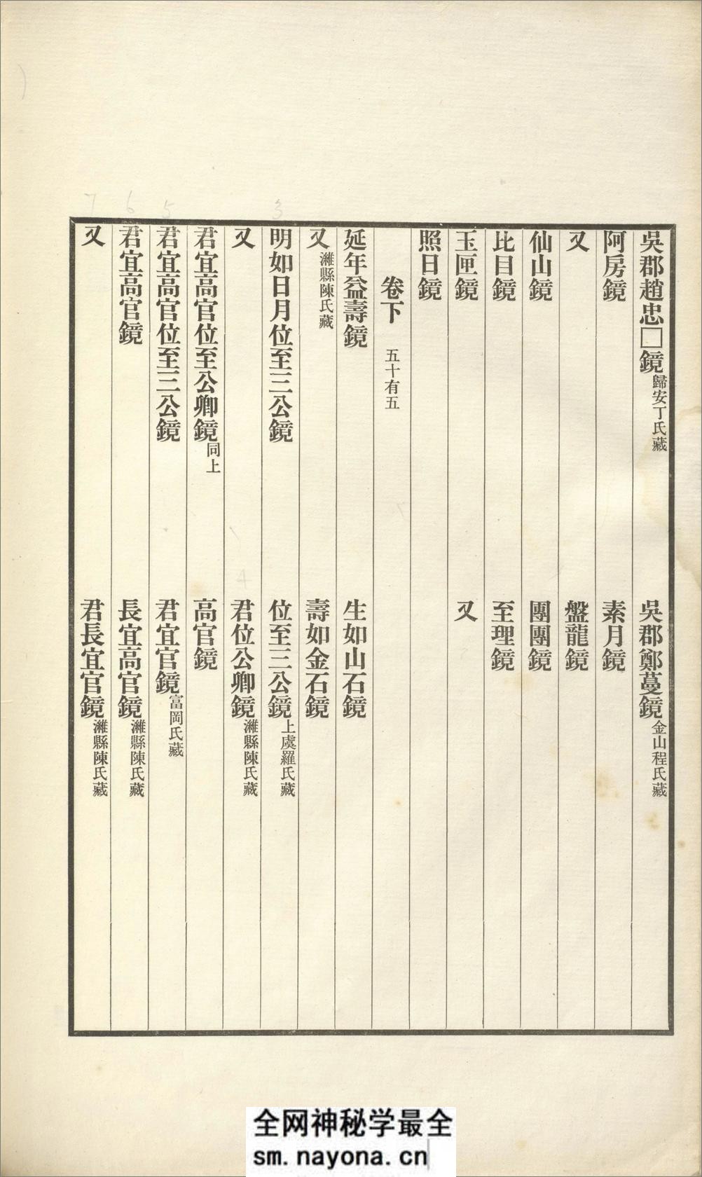 古镜图录.3卷.罗振玉撰集.民国5年上虞罗氏景印本.1916年 - 第10页预览图