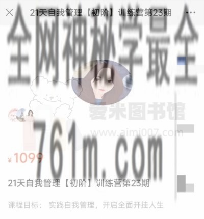 马里奥《21天自我管理【初阶】训练营第23期》