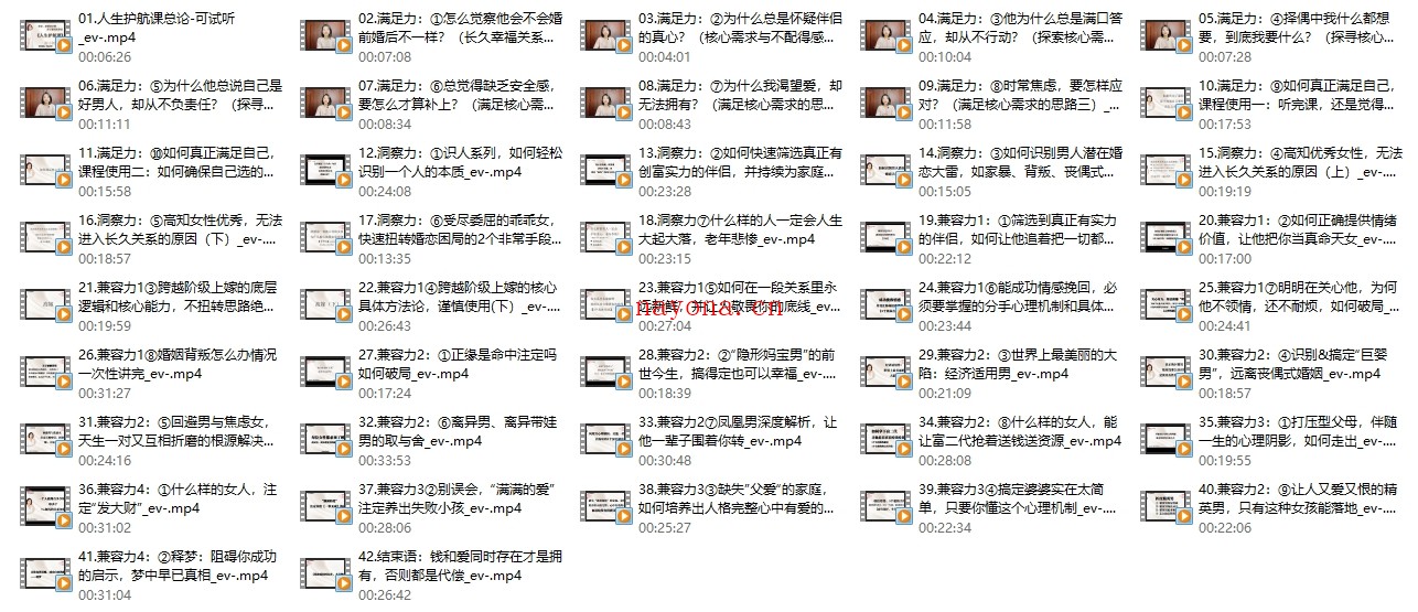 谢小树《人生剧透课》42集全