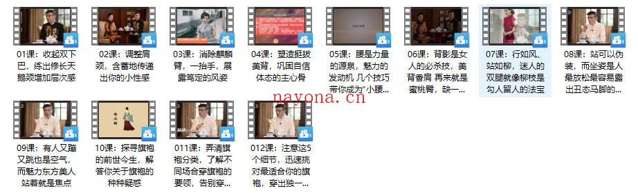杨静宜《12节体态魅力修炼课》完结