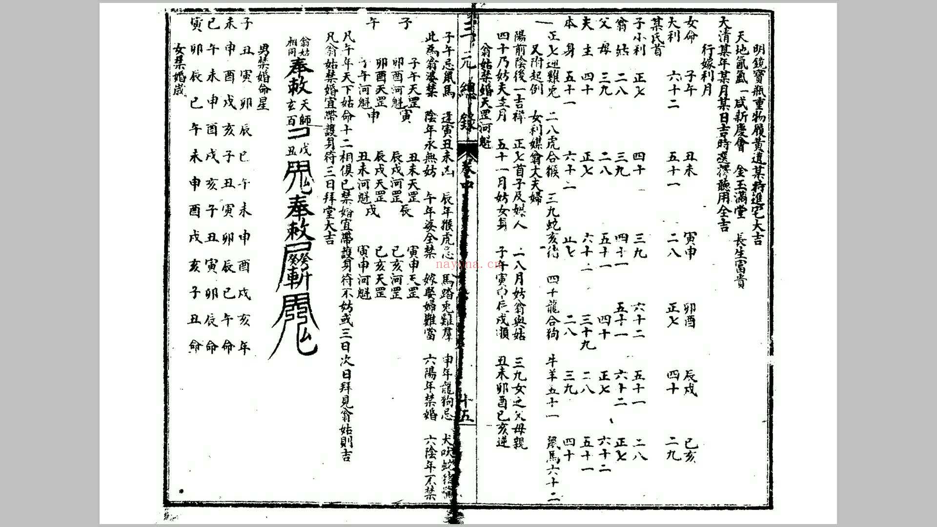 三元总录