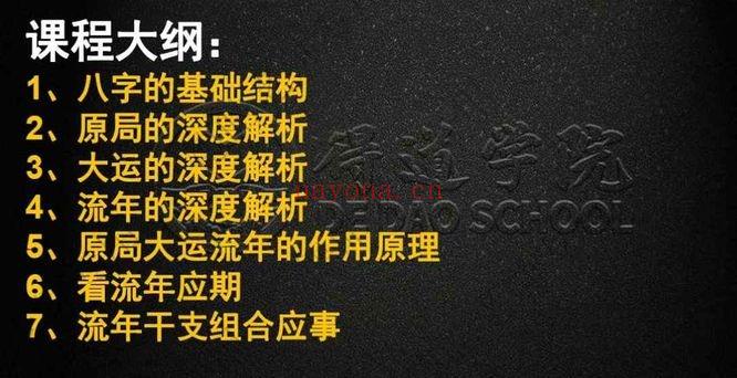 夏光明团队德皓《八字开悟之详解大运流年与命局的作用关系教材》103页.PDF电子版