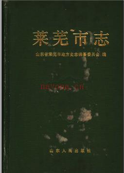 山东省莱芜市志 1991版.