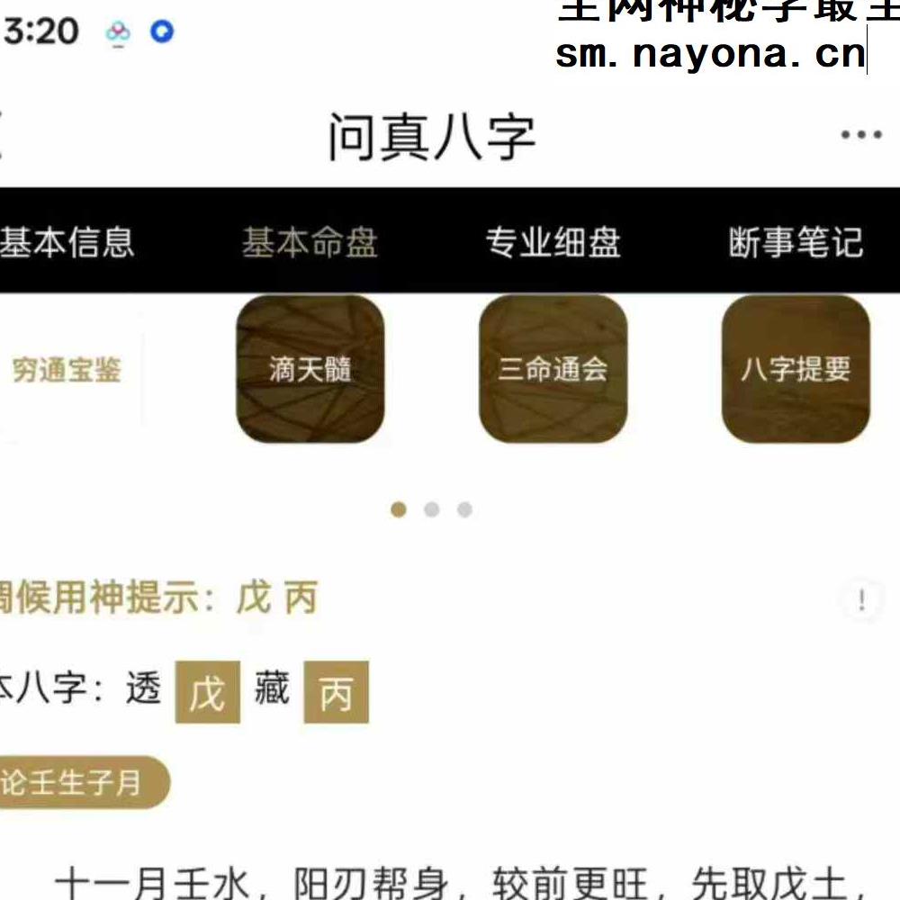 R012 问真 八字钻石VIP版