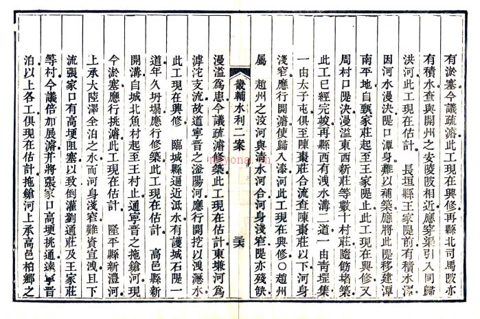 畿辅水利四案四卷 潘锡恩辑 道光三年（1823）刻本.