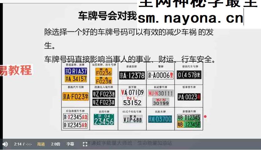 济谦数字能量手机号码预测化解大师班视频50集25小时