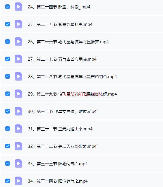 秦根霖《专业阳宅风水课》视频课41集