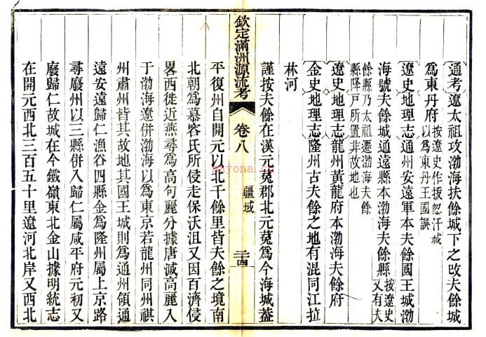 钦定满洲源流考 清乾隆武英殿刻本 PDF下载 | 东北地区 | 县志下载 | 中国地方史志网