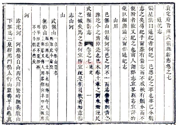［康熙］真定府晋州武强县新志 冼国干修 张星法纂 康熙三十三年（1694）刻本.