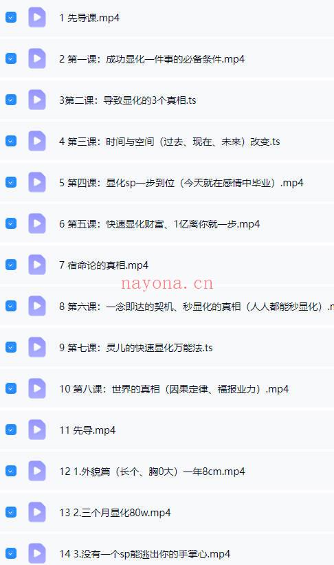 《让显化改写命运(显化长高、美貌、金钱、爱情) 显化改变过去未来》14集视频课程
