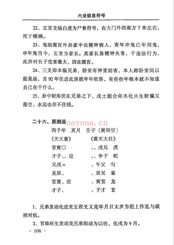 《六爻信息符号》附六爻全息卦实例集 高清完整版 255页.PDF电子版
