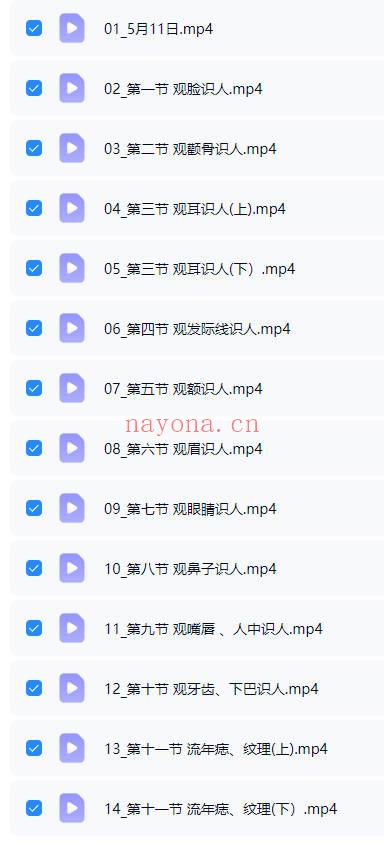 张芝鸣《面相识人学》视频课14集