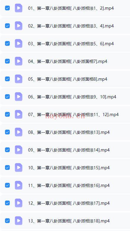 李洪亮《八卦派相法及五雷法》视频课41集