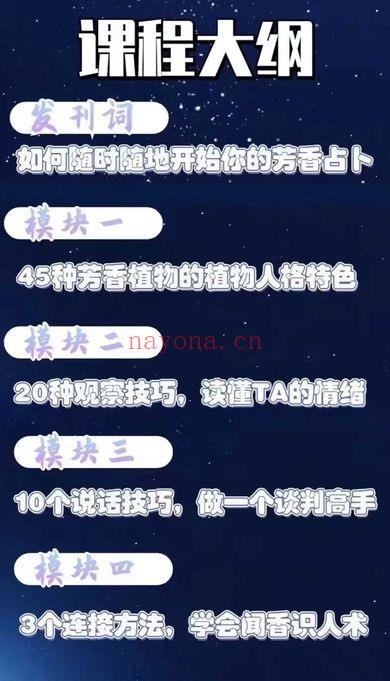 《闻香识人，教你做一个高情商，会占卜的芳疗师》视频课+音频