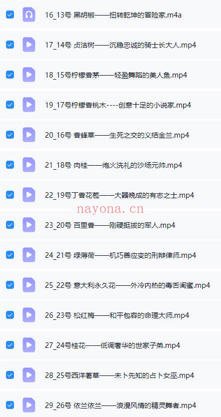 《闻香识人，教你做一个高情商，会占卜的芳疗师》视频课+音频