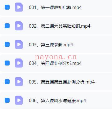 鲲鹏《怎样用六爻预测疾病与健康》视频课6集