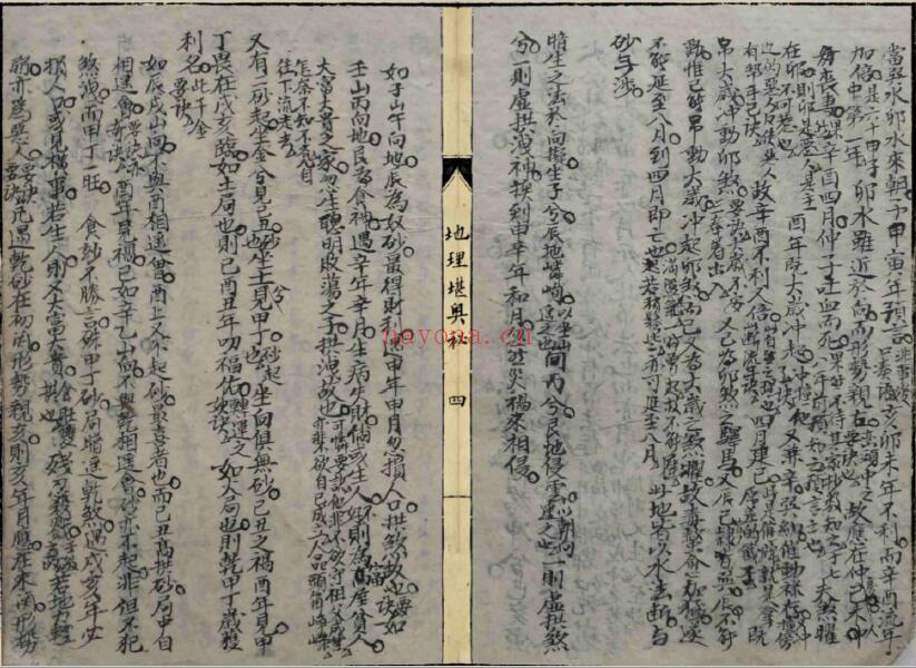 《地理堪舆秘诀》手抄本 56页双页版 国学古籍 第4张