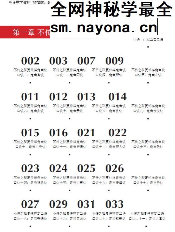 夏光明《不传之秘夏仲祥定当诀&最后的六十六个夏样宗命理口诀》272页pdf