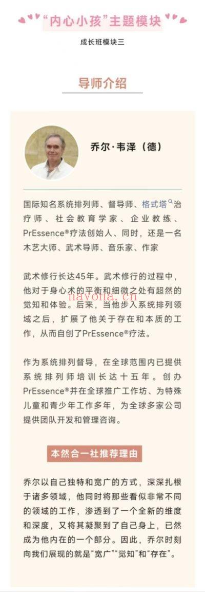 乔尔韦泽《家庭排列 内在小孩专题》12集视频课