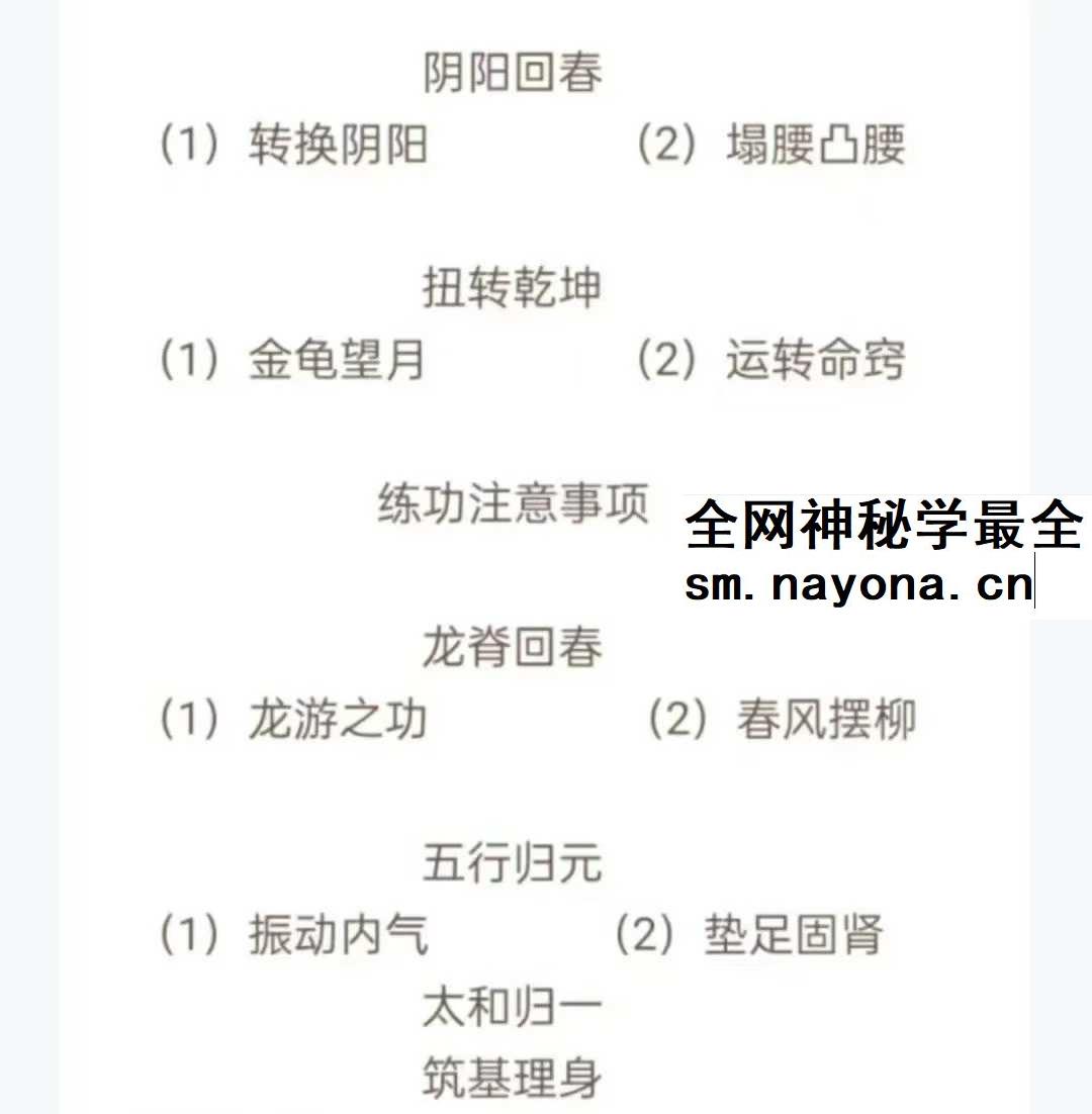 武当内丹扶阳功17集