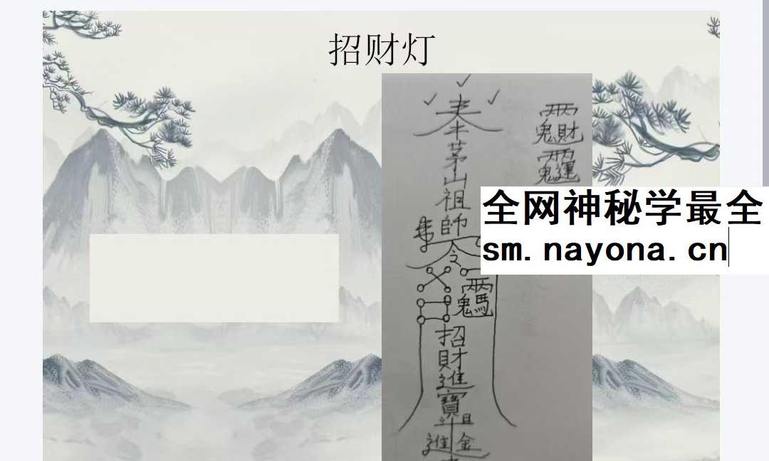 青禾 茅山灯传一宗 视频+文档