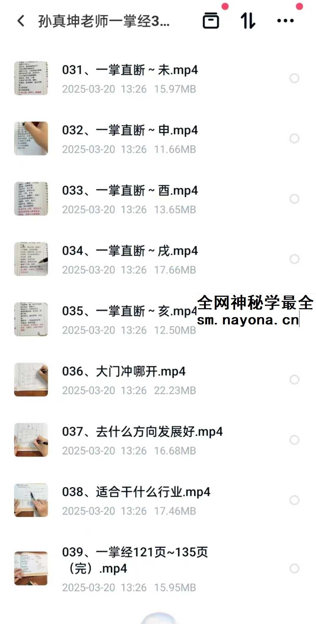 孙真坤老师一掌经39集