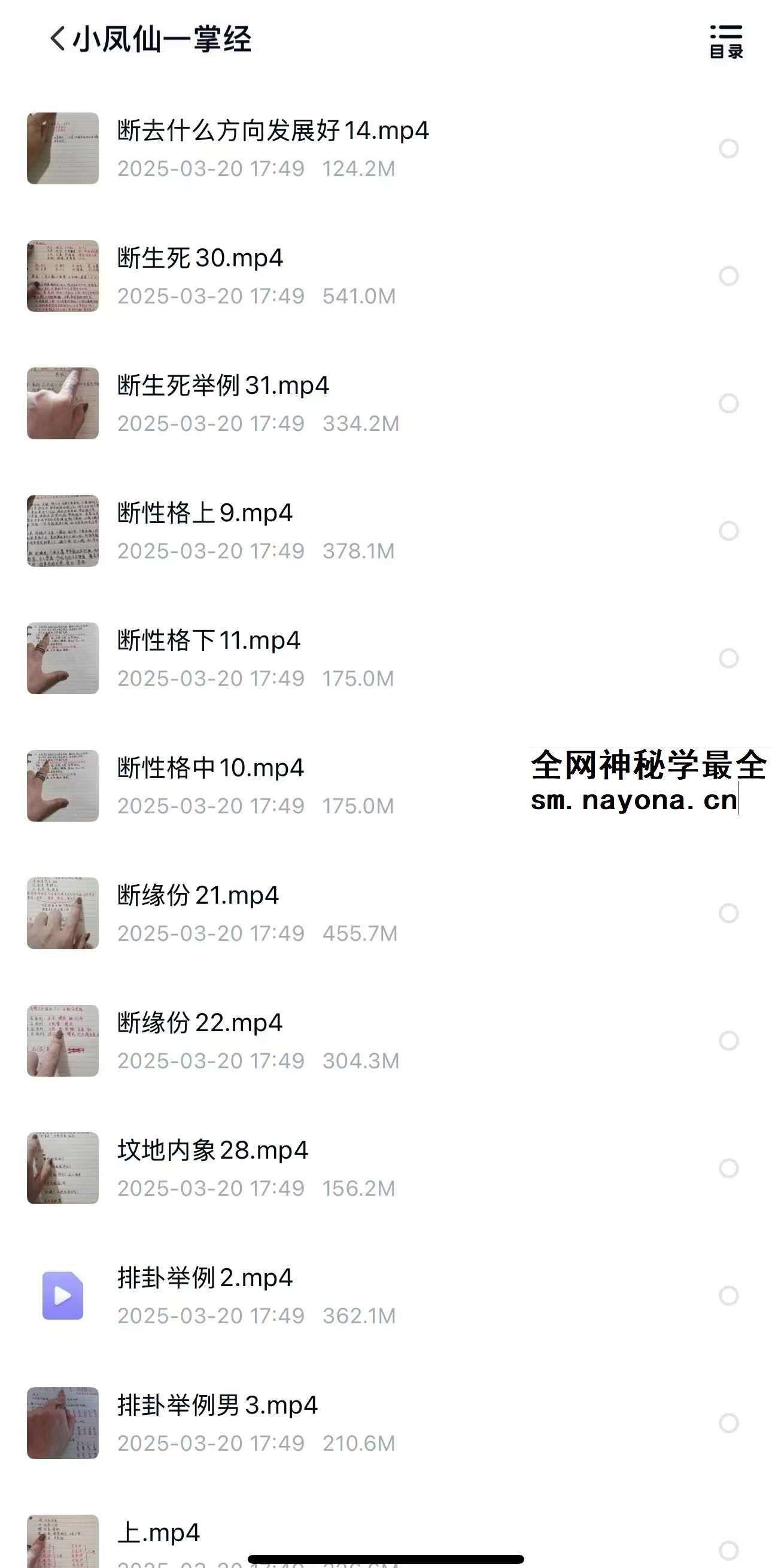 小凤仙一掌经30集+文档