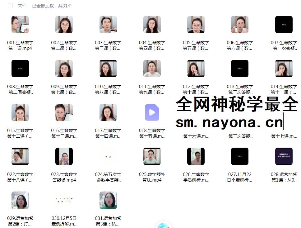生命数字全息课 第二期31集