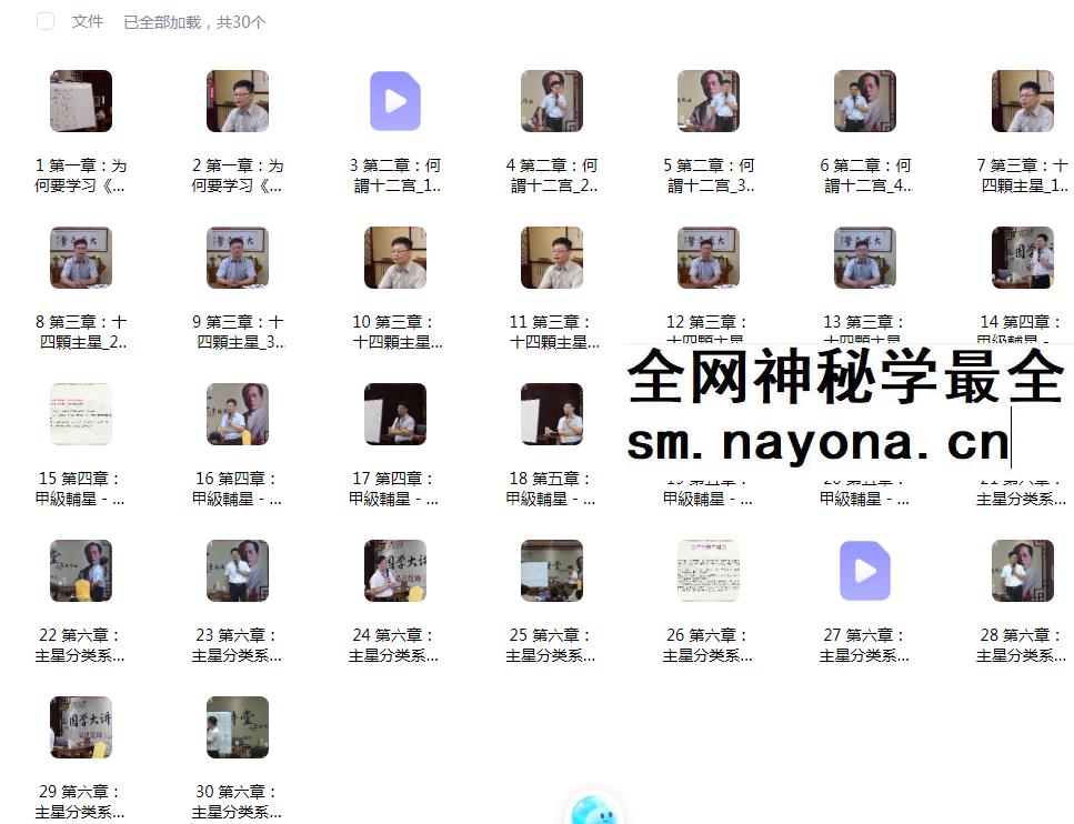 玄祥 李孟谦《道传紫微斗数》初阶班+中极班合集