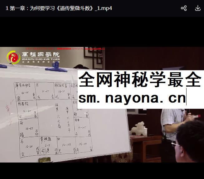 玄祥 李孟谦《道传紫微斗数》初阶班+中极班合集