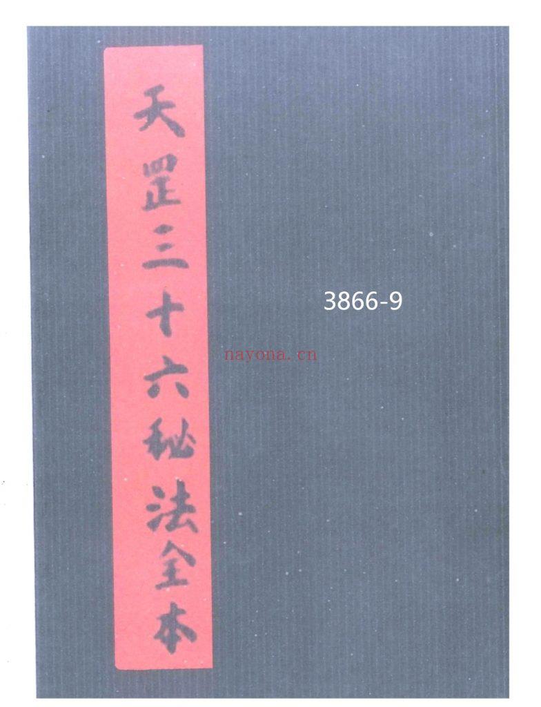 《天罡三十六秘法全本》9